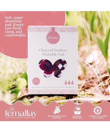 Femallay Reusable Cloth Menstrual Pad with Bamboo Charcoal Layer | Soft & Absorbent Washable Sanitary Pad for Women | Feminine Hygiene Product - Cute Owls Design | Single Pad (1 Count) - Buy Online on GoSupps.com
