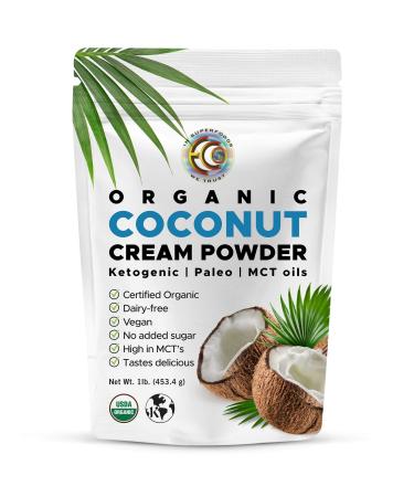 Earth Circle Organics Organic Coconut Cream Powder 1 lb (453.4 g)