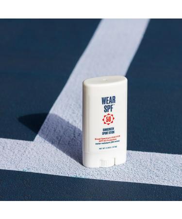 50 Sunscreen Sport Stick - Broad Spectrum SPF 50 Water & Sweat Resistant Portable Face & Body Protection - Buy Online on GoSupps.com
