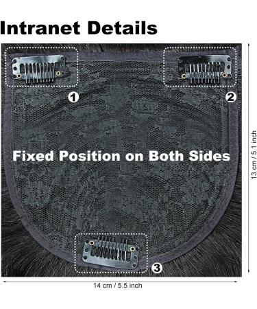 Natural Black Men's Hair Piece - Thin Skin Toupee for Male Receding Hairline (13cmx14cm) - Buy Online on GoSupps.com