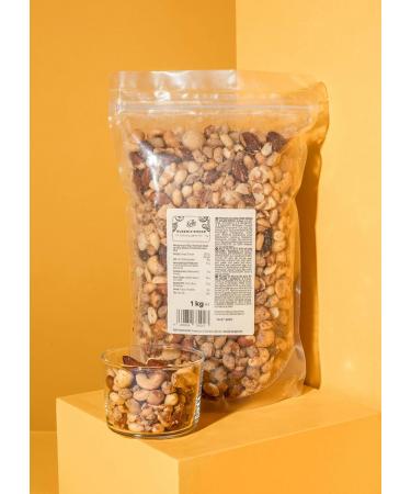 KoRo Nut Mix Smoke 1 kg - Salted & Smoked Nuts for International Shipping | Premium Quality Snack - Buy Online on GoSupps.com