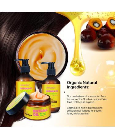 immetee Batana shampooing et apr s-shampooing huile de batana avec masque capillaire et peigne de massage traitement hydratant des cheveux 6.76 Fl Oz chaque 4-Pack - Buy Online on GoSupps.com