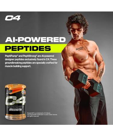 Cellucor C4 Ultimate Strength Pre Workout Powder - Tri-Stim Experience 300mg Caffeine+TeaCrine+Dynamine - Creatine & Beta-Alanine - Energy Supplement for Men & Women - Orange Popsicle, 20 Servings Orange Popsicle 1.27 Pound  - Buy Online on GoSupps.com