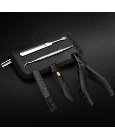 Toenail Clippers for Thick & Ingrown Nails Professional Nail Clipper Set with Pedicure Tool Super Sharp Fingernail Cutter with Catcher Podiatrist Toe Nail Clippers Kit for Seniors Men & Women - Buy Online on GoSupps.com