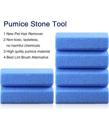 Mudder 6-Piece Pet Hair Remover Set | Pumice Stone Tool for Laundry & Furniture | Reusable & Easy to Clean | Blue | 4 Inch - Buy Online on GoSupps.com