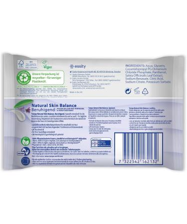 Buy Tempo Moist Toilet Towels Natural Skin Balance - Large Pack (16x42) | Soothing & Soft | International Shipping Available - Buy Online on GoSupps.com