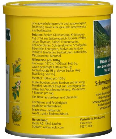  Ricola Ricola Pack of 12 Swiss herbal sugars (12 x 250 g) - Buy Online on GoSupps.com