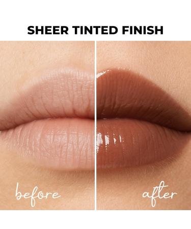 LAMEL Nourishing Lip Butter Tinted Lip Balm - Hydrating Formula with Cocoa Butter & Vitamin E - Sheer Brown Tint Moisturizing Glossy Natural Non-Sticky - 02 Brownie - 0.5 fl.oz / 15 ml - Buy Online on GoSupps.com