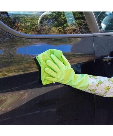 TRIXES Long Green Rubber Pond and Drain Gloves - Heavy Duty Waterproof for Household & Garden Chores - Buy Online on GoSupps.com