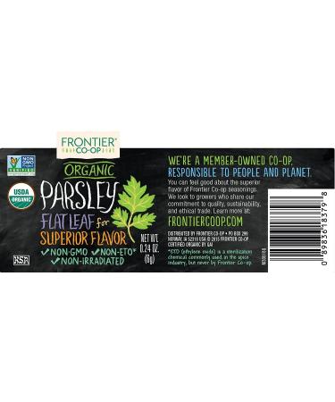 Buy Frontier Herb Organic Parsley Flakes - 0.24 oz | Premium Flavor for Cooking - Buy Online on GoSupps.com