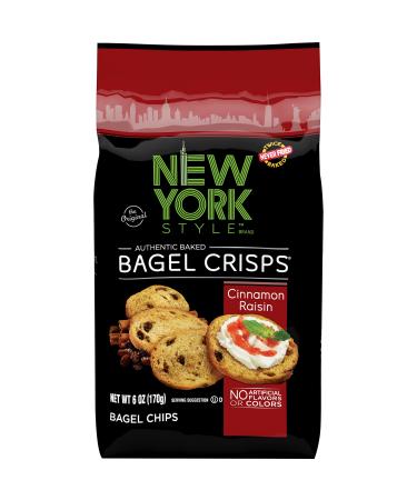 New York Style Bagel Crisps, Cinnamon Raisin, 6 Ounce