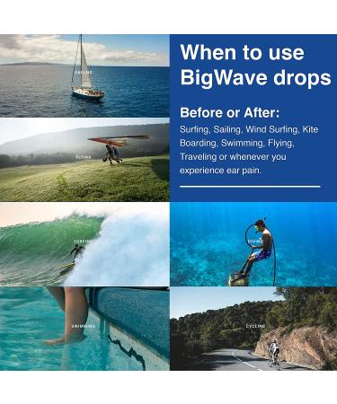 BigWave Drops - Ear Drops for Swimmer's Ear Discomfort - Healing, Drying, & Soothing Properties - Ideal for Water Athletes - Anti-Inflammatory Formula - Buy Online on GoSupps.com