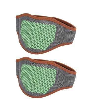 2 pieces of neck heating pillows naked therapy fast heating durable and stylish breathable material 2 pieces black and green dot type to relieve neck tension