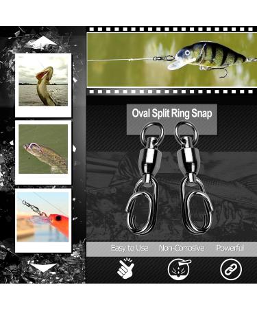 9Tong High Strength Snaps & Vertebrae Saltwater Fishing Rings - 30LBS to 156LBS 25 PCs Stainless Steel - Buy Online on GoSupps.com