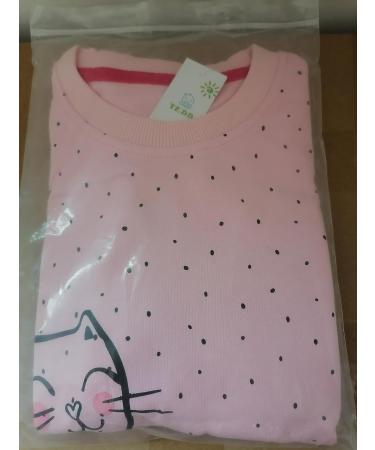 Girls Cat Sweatshirt for Kids | Cotton Long Sleeve Top for Toddlers | Age 1-12 Years - Buy Online on GoSupps.com