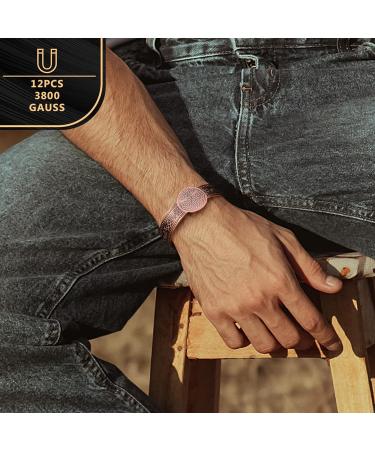 Jeracol Copper Bracelets - Tree of Life & Celtic Knot Design Cuff Bangle | Magnetic Therapy Bracelet with 12 Powerful Magnets | Brazaletes Jewelry Gift Box - Buy Online on GoSupps.com