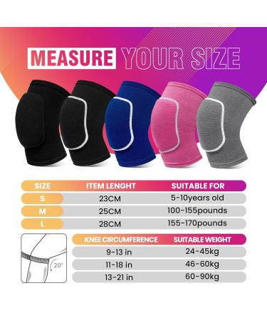 Buy Volleyball Knee Pads - Unisex Medium Black Knee Brace for Sports | Perfect for Basketball Dance Yoga Cycling & More - Buy Online on GoSupps.com