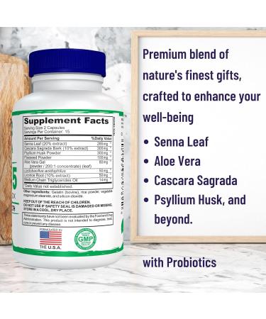 Entervita 15-Day Colon Cleanser & Detox with Probiotics & Herbs - Promotes Digestion, Bowel Movements & Energy - Non-Irritating Formula - 30 Capsules - Buy Online on GoSupps.com
