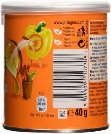 Pringles Paprika Crisps 40g - Delicious Paprika Flavor (Pack of 1) - Buy Online on GoSupps.com