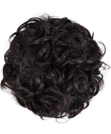 YAMEL Dark Brown Chignon Hairpiece | Curly Bun Extensions for Women | Updo Hair Pieces | Synthetic Messy Bun Hair Piece - Buy Online on GoSupps.com
