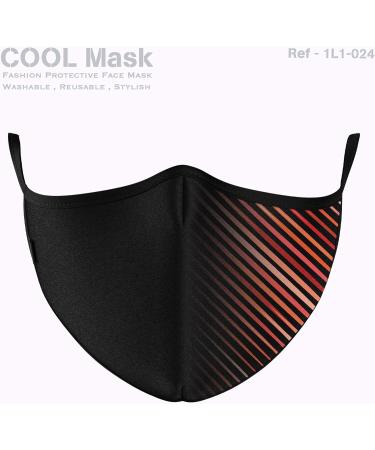COOL Mask Unisex Premium Reusable Washable Face Masks - Protective Mask Pack of 3 | Artist Design - One Size - Buy Online on GoSupps.com