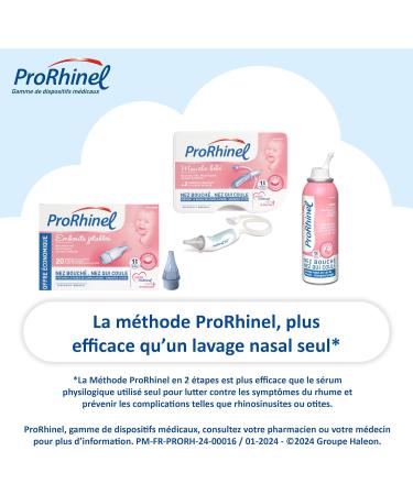 PRORHINEL Disposable Baby Nasal Aspirator Tips x 20 - Pack of 4 - Buy Online on GoSupps.com