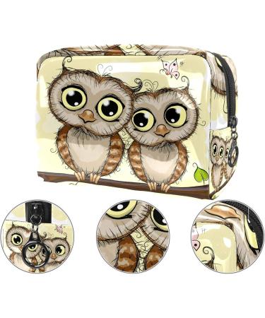 Multifunctional Cartoon Owl Waterproof Cosmetics Bag - Travel Makeup Organizer for Brushes & Lipsticks | 18.5x7.5x13cm - Buy Online on GoSupps.com