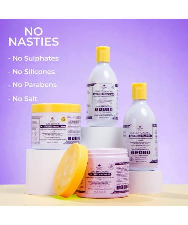 Nature Spell Curl Defining Leave in Curl Cream with Rice Water & Linseed - 100% Vegan - 400ml - Made in UK - Buy Online on GoSupps.com