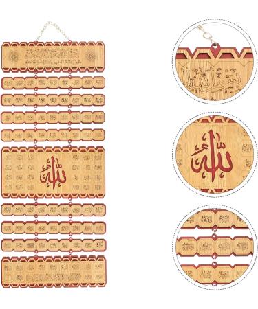Zerodeko Arabic Ornaments Decor Artistic Wall Pendant Chic Pendant Arabic Carved Pendant Unique Door Hanger 70X30X0.3CM Khaki - Buy Online on GoSupps.com