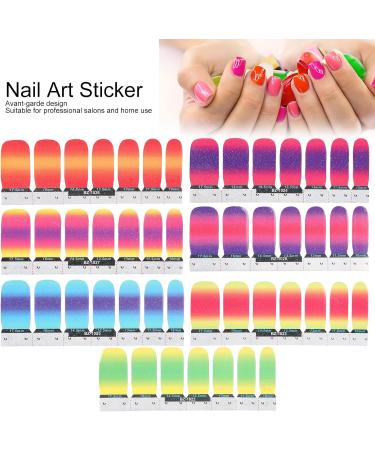 Nail Sticker Nail Strips Easy To Use Shiny Avantgarde Design for Home for Salons - Buy Online on GoSupps.com
