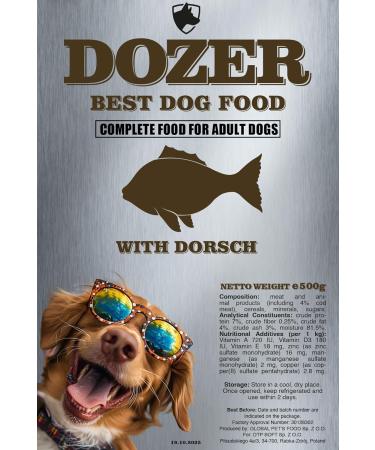 DOZER Adult Dog Food | Complete Food with Different Types of Meat (500 g) | Natural and Nutritious | Wet Dog Food (x 10 Cod) - Buy Online on GoSupps.com
