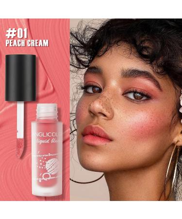Anglicolor 2PCS Liquid Blush Matte Velvet - Vegan & Cruelty Free (01 Peach) - Buy Online on GoSupps.com