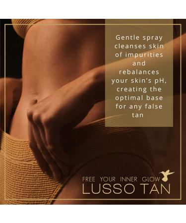 Lusso Tan - Fake Tan Perfecting Primer Spray for Face and Body 200ml Organic Vegan and Cruelty-Free Self-Tan Priming Body Mist with Aloe Vera Instant-drying. Streak-free Tan flawless finish - Buy Online on GoSupps.com