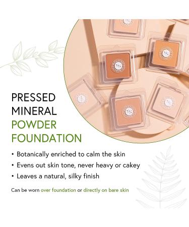 Honeybee Gardens Radiant Skin Pressed Mineral Powder Foundation Refill - Fiji 7.5g/0.26 oz | Vegan, Gluten-Free, Cruelty-Free - Buy Online on GoSupps.com