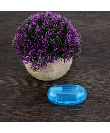 Baby Toothbrush Silicone - Safe Finger Tooth Cleaner for Children - Includes Storage Box (White/Blue) - Buy Online on GoSupps.com