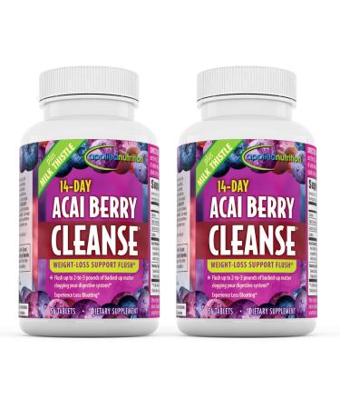 Applied Nutrition Acai Berry Cleanse 56 Count (Pack of 2)