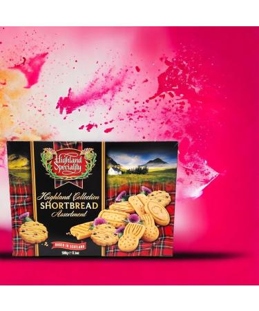 Highland Specialty Traditional Scottish Shortbread Cookies 500g Box Assorted Shapes (1) - Buy Online on GoSupps.com