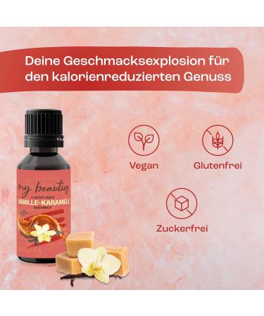 Buy My Beauties Flavour Drops - 30 ml Vanilla & Caramel - Sugar-Free Low-Calorie Aroma Drops for Food - International Shipping Available - Buy Online on GoSupps.com