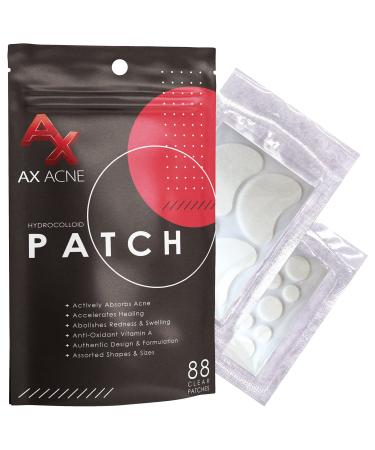 Ax Acne Hydrocolloid Pimple Patch Bandage 88 Variety Pack Skincare Pore Strips Clearing Spot Treatment