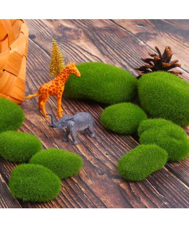 CCINEE 34pcs Artificial Moss Rocks - Perfect for Floral Arrangements, Fairy Gardens, and Crafting - Buy Online on GoSupps.com