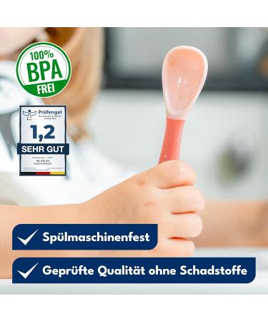 Buy NEUFELD Children's Cutlery Set - Dishwasher-Safe Pink Includes FREE Box & Recipes - Perfect for 3+ Months - Buy Online on GoSupps.com