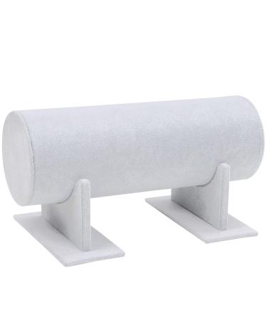 Belle vous gray velvet hair ripe stand/jewelry holder display - removable T -shaped stand for hair band hair accessory hair tires headband holder