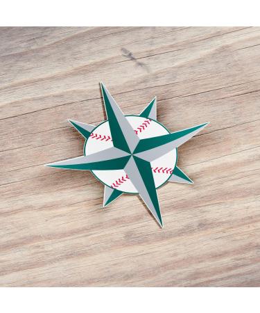 Seattle Sport Mariner Star Baseball Symbol Bumper Decal Sticker 5'' X 5 - Buy Online on GoSupps.com