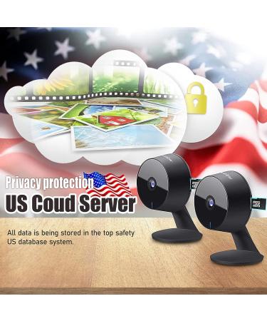 LaView Smart Indoor Security Camera for Home(2 Pack)  1080p HD Baby Monitor with Motion and Sound Detection Two-Way Audio  Night Vision  US Cloud Server & SD Card Storage  Compatible with Alexa 2 Pack Black - Buy Online on GoSupps.com