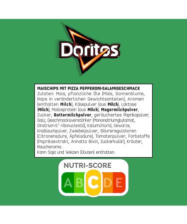 Buy Doritos Pizza Salami Tortilla Nachos - Hearty Corn Snack (12 x 110g) - International Shipping Available - Buy Online on GoSupps.com