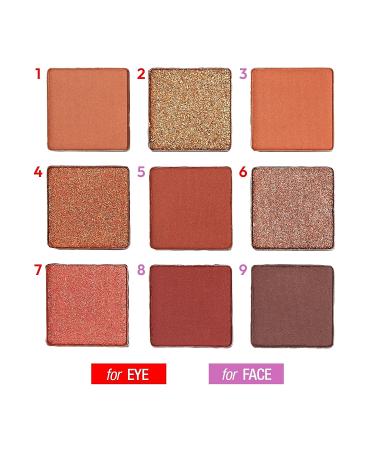 Ruby Kisses Agate Eyeshadow Palette - Highly Pigmented Matte to Shimmers Eye Makeup - Buy Online on GoSupps.com