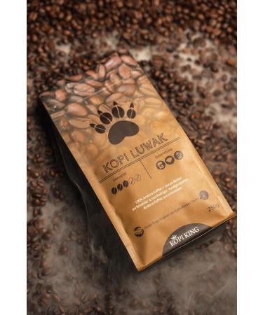 Coffee King Kopi Luwak 100 Arabica coffee 250g cat coffee from freeliving animals 250g beans varieties pure rare coffee Direct Trade - Buy Online on GoSupps.com