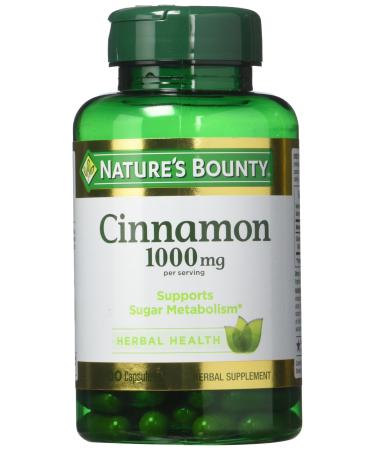 Nature's Bounty Cinnamon 1 000 mg Caps 100 ct