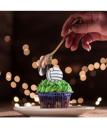 20Pcs Volleyball Cupcake Toppers Resin Assembled Sport Theme Volleyball Cupcake Picks Volleyball Theme Baby Shower Kids Birthday Party Cake Decorations Supplies - Buy Online on GoSupps.com