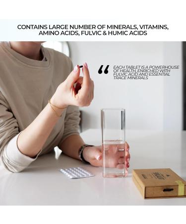 Natural Shilajit Tablets 120 Dry Drops 100% Pure Shilajit for Men & Women with Fulvic Acid & 85+ Trace Minerals for Peak Physical & Mental Performance Immune Health & Detox (4 Month Supply) - Buy Online on GoSupps.com